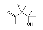 3-bromo-4-hydroxy-3,4-dimethylpentan-2-one Structure