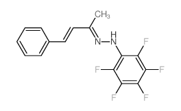 2,3,4,5,6-pentafluoro-N-(4-phenylbut-3-en-2-ylideneamino)aniline结构式