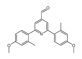 2,6-bis(4-methoxy-2-methylphenyl)pyridine-4-carbaldehyde结构式