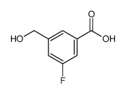 3-氟-5-(羟甲基)苯甲酸结构式