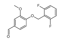 4-[(2,6-difluorophenyl)methoxy]-3-methoxybenzaldehyde Structure