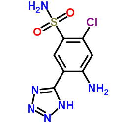 4-Amino-2-chloro-5-(1H-tetrazol-5-yl)benzenesulfonamide Structure