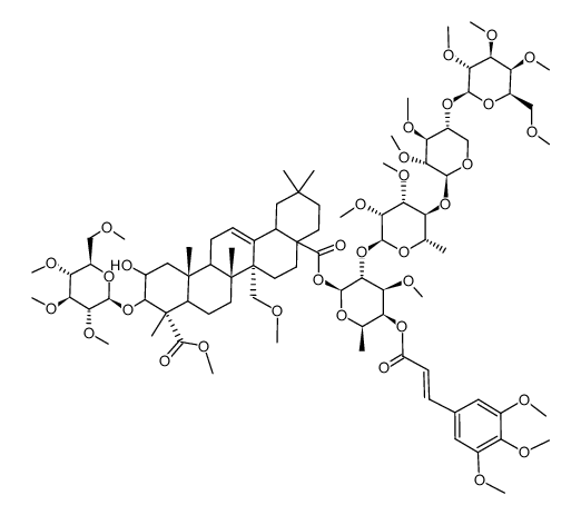 onjisaponini E tetradeca-O-methyl ether monomethyl ester结构式