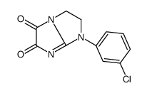 1-(3-chlorophenyl)-2,3-dihydroimidazo[1,2-a]imidazole-5,6-dione Structure