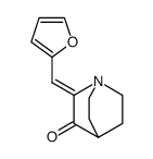 cis-2-(2'-furylmethylene)-3-oxoquinuclidine Structure