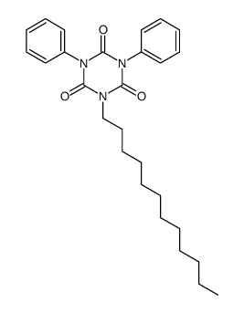 1-dodecyl-3,5-diphenyl-1,3,5-triazinane-2,4,6-trione结构式