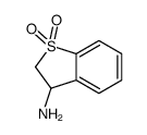 3-氨基-2,3-二氢苯并[b]噻吩1,1-二氧化物结构式