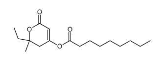 2-ethyl-2-methyl-6-oxo-3,6-dihydro-2H-pyran-4-yl nonanoate Structure
