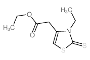 ethyl 2-(3-ethyl-2-sulfanylidene-1,3-thiazol-4-yl)acetate structure