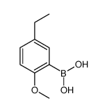 (5-乙基-2-甲氧基苯基)硼酸结构式
