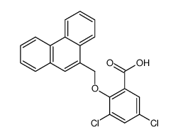 3,5-dichloro-2-[9]phenanthrylmethoxy-benzoic acid结构式