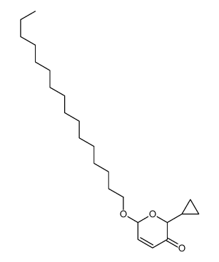6-cyclopropyl-2-hexadecoxy-2H-pyran-5-one结构式