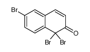 1,1,6-tribromo-1H-naphthalen-2-one结构式