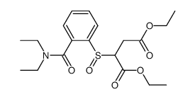 diethyl 2-(2-(diethylcarbamoyl)phenylsulfinyl)succinate结构式