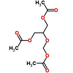 1,3-二乙酰氧-2-(二乙酰氧基甲氧基)丙烷结构式