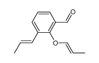 3-(prop-1-enyl)-2-(prop-1-enyloxy)benzaldehyde Structure