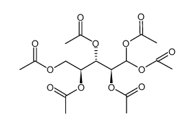 1,1,2,3,4,5-hexa-O-acetyl-aldehydo-L-ribose结构式