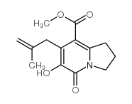 6-羟基-7-(2-甲基烯丙基)-5-氧代-1,2,3,5-四氢吲哚嗪-8-羧酸甲酯结构式