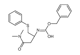 [(R)-4-(二甲基氨基)-4-氧代-1-(苯硫基)丁-2-基]氨基甲酸苄酯结构式