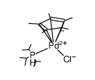 (pentamethylcyclopentadienyl)Pd(P(i-Pr)3)Cl Structure
