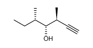 (3S,4R,5S)-3,5-dimethylhept-1-yn-4-ol结构式