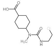 4-(2-chloroethylcarbamoyl-methyl-amino)cyclohexane-1-carboxylic acid结构式