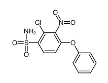 2-chloro-3-nitro-4-phenoxybenzenesulfonamide Structure