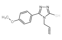 4-烯丙基-5-(4-甲氧基苯基)-4H-1,2,4-噻唑-3-硫醇结构式