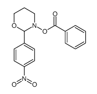 [2-(4-nitrophenyl)-1,3-oxazinan-3-yl] benzoate结构式