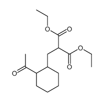 diethyl 2-[(2-acetylcyclohexyl)methyl]propanedioate结构式