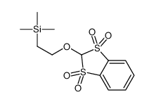 trimethyl-[2-[(1,1,3,3-tetraoxo-1λ6,3λ6-benzodithiol-2-yl)oxy]ethyl]silane Structure