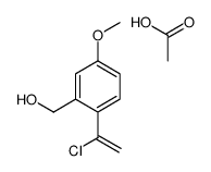 acetic acid,[2-(1-chloroethenyl)-5-methoxyphenyl]methanol Structure