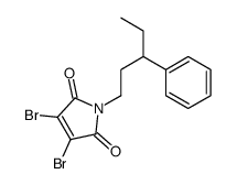 3,4-dibromo-1-(3-phenylpentyl)pyrrole-2,5-dione Structure