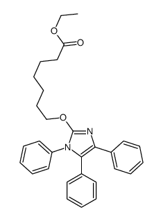 ethyl 7-(1,4,5-triphenylimidazol-2-yl)oxyheptanoate Structure