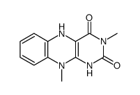 Benzo[g]pteridine-2,4(1H,3H)-dione, 5,10-dihydro-3,10-dimethyl结构式