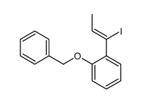1-(1-iodoprop-1-enyl)-2-phenylmethoxybenzene结构式