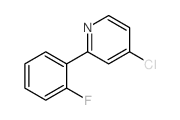 4-氯-2-(2-氟苯基)吡啶结构式