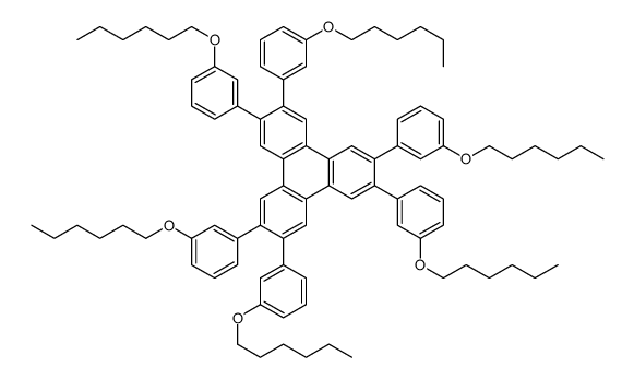 2,3,6,7,10,11-hexakis(3-hexoxyphenyl)triphenylene Structure