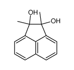 1,2-dihydroxy-1,2-dimethyl-1,2-dihydroacenaphthalene结构式