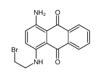 1-amino-4-(2-bromoethylamino)anthracene-9,10-dione Structure