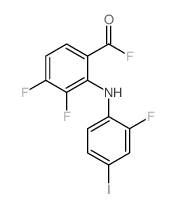 3,4-DIFLUORO-2-((2-FLUORO-4-IODOPHENYL)AMINO)BENZOYL FLUORIDE Structure