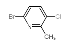 6-溴-3-氯-2-甲基吡啶结构式