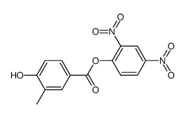 2,4-dinitrophenyl 4-hydroxy-3-methylbenzoate结构式