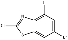 6-溴-2-氯-4-氟苯并[D]噻唑结构式