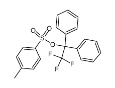 2,2,2-Trifluoro-1,1-diphenylethanol-4-methylbenzenesulfonate结构式