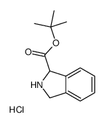 tert-butyl 2,3-dihydro-1H-isoindole-1-carboxylate hydrochloride结构式