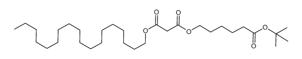 5-(tert-butoxycarbonyl)pentyl octadecyl malonate Structure