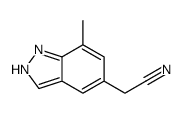 2-(7-methyl-1H-indazol-5-yl)acetonitrile Structure