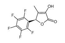 (R)-3-hydroxy-4-methyl-5-(perfluorophenyl)furan-2(5H)-one Structure