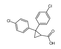 2,2-bis-(4-chloro-phenyl)-cyclopropanecarboxylic acid结构式